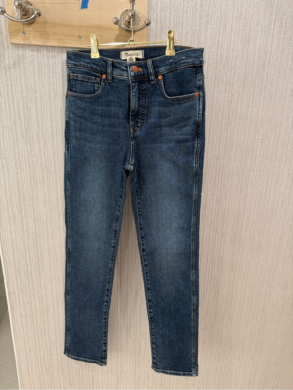 Madewell Skinny Jeans in Deep Indigo Wash